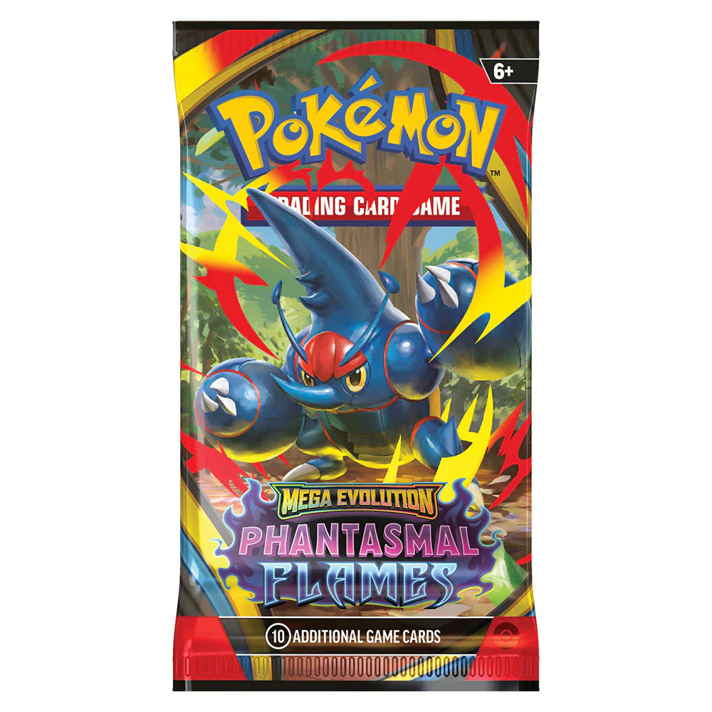 Pokémon TCG: Mega Evolution Phantasmal Flames Booster Pack (10 Cards)