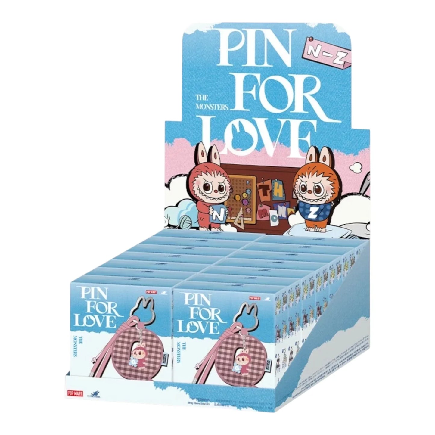 Labubu The MONSTER Pin for love Series Letter Pendant N Z Blind Box POP MART