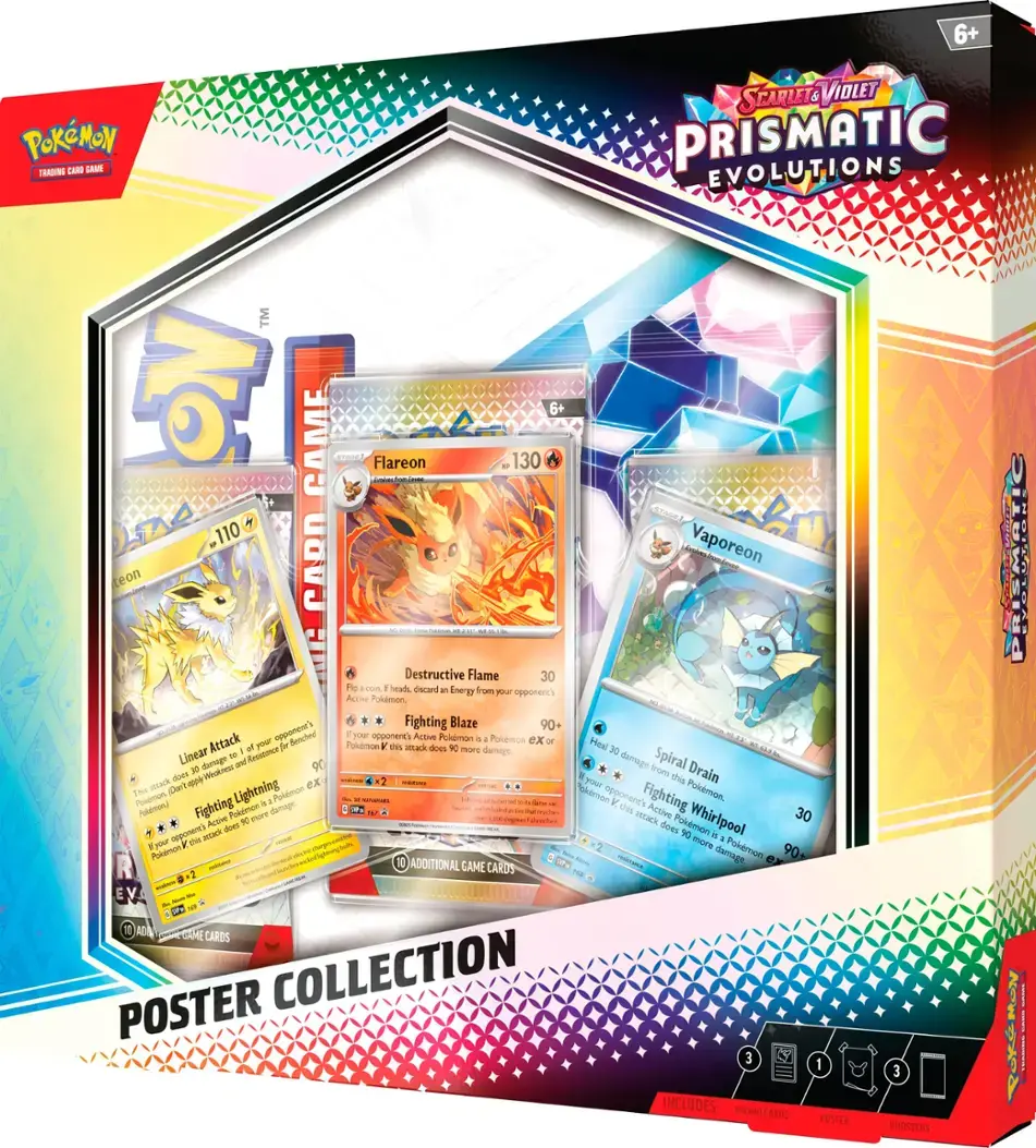 Pokémon TCG: Scarlet & Violet-Prismatic Evolutions Poster Collection