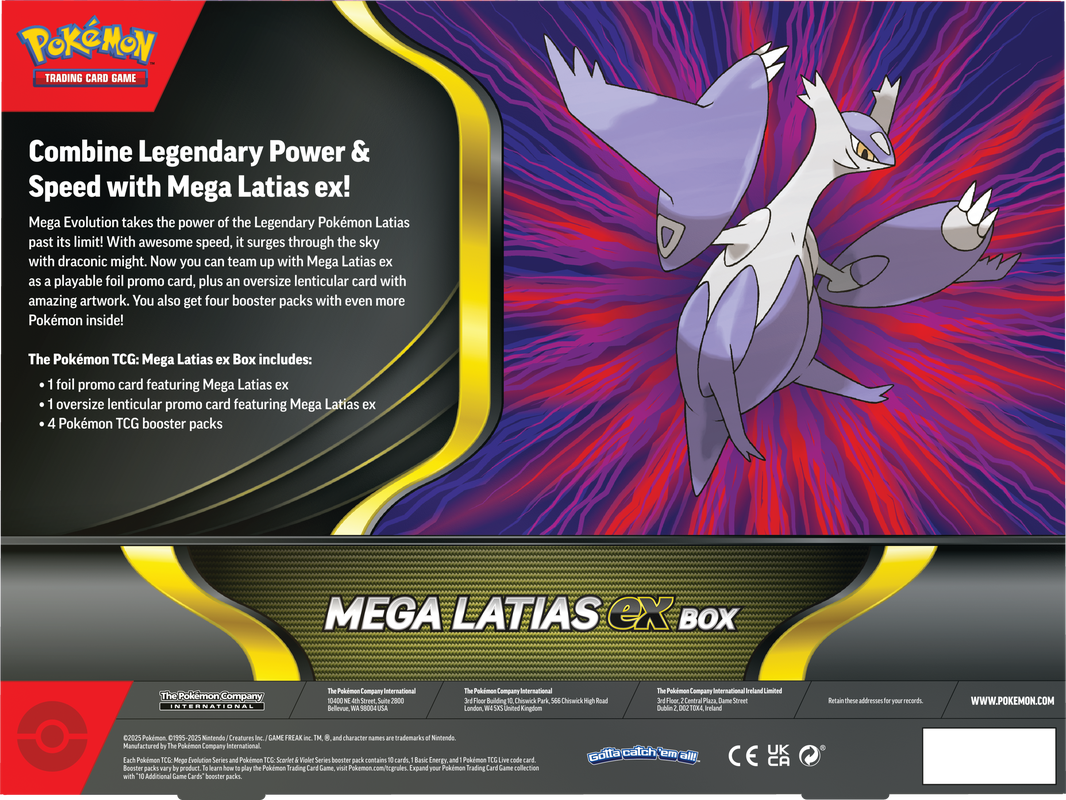 Pokémon TCG: Mega Latias ex Box 4 packs