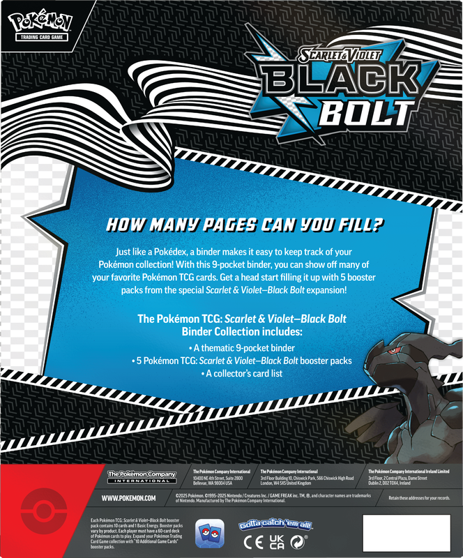 Pokémon TCG: Scarlet and Violet Black Bolt Binder Collection