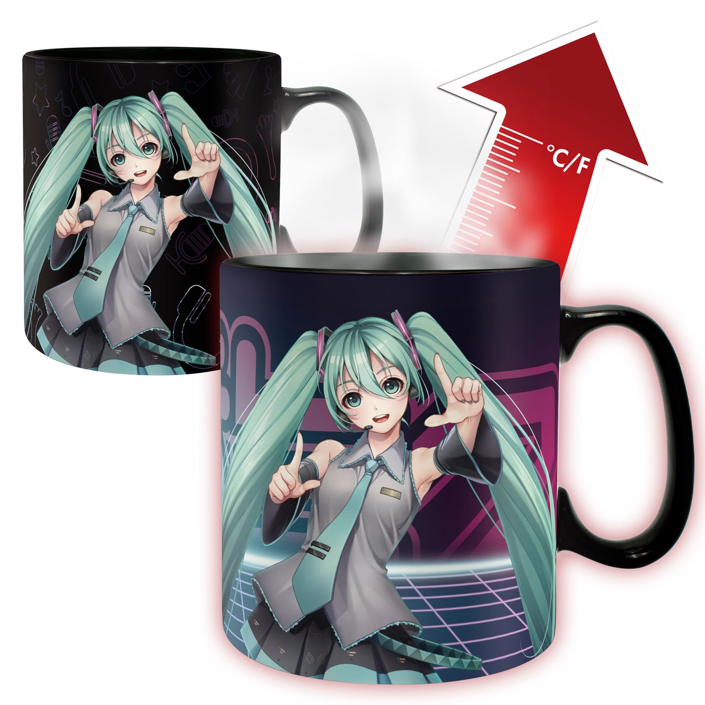 HATSUNE MIKU MUG HEAT CHANGE 460ML ABYSSE