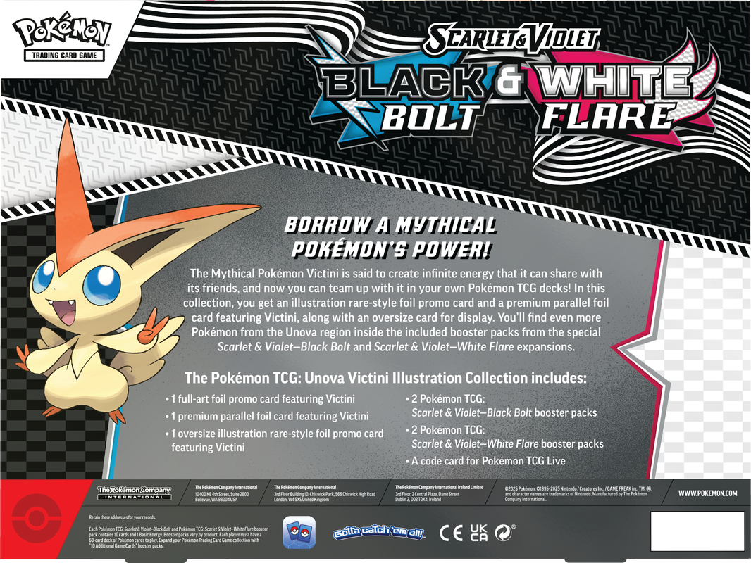 Pokémon TCG: Scarlet and Violet Unova Victini Illustration Collection