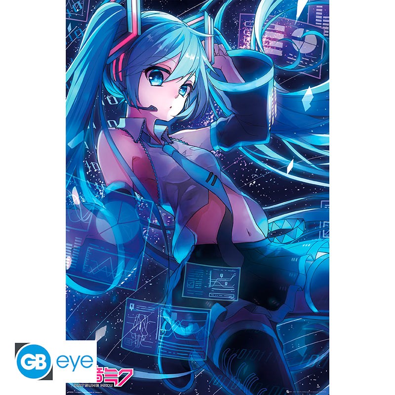 Hatsune Miku Poster Maxi 91.5X61 SCREEN ABYSSE 36 x 24 inch
