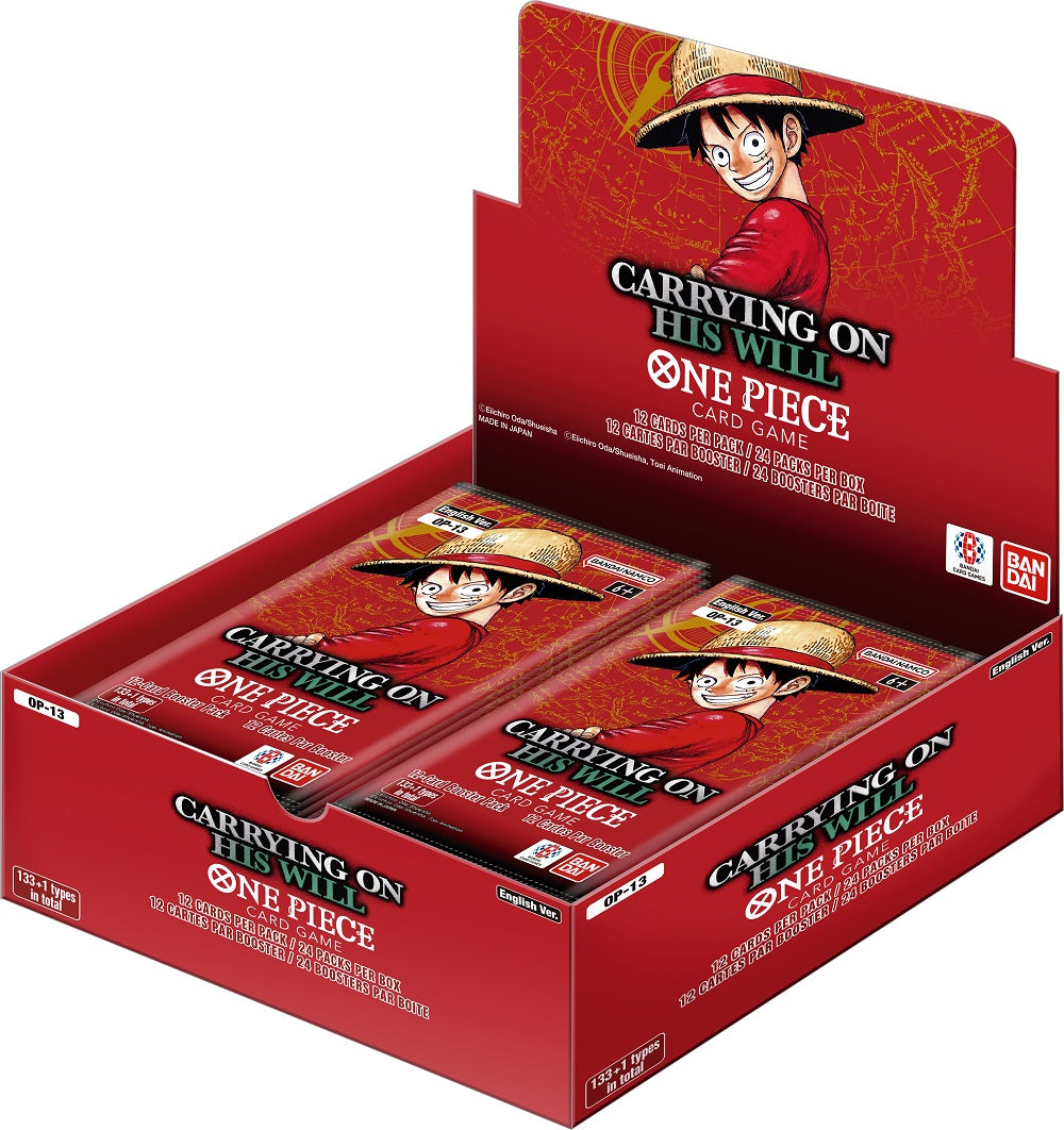 ONE PIECE CG OP-13 Carrying On His Will Booster Pack