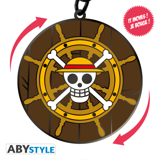 One Piece Moving Keychain Thousand Sunnys Helm ABYSSE