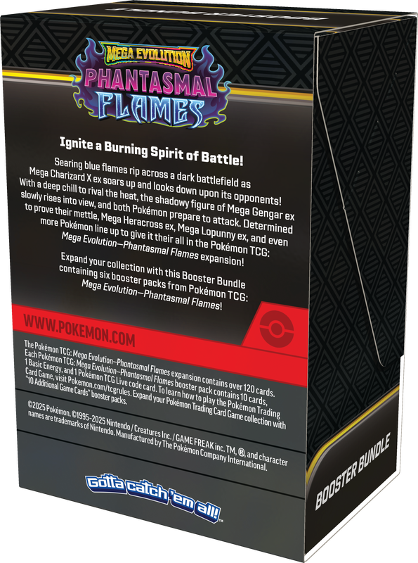 Pokémon TCG: Mega Evolution Phantasmal Flames Booster Bundle (6 Pack)