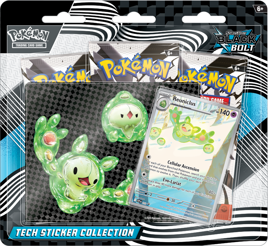 Pokémon TCG: Scarlet and Violet Black Bolt Tech Sticker Collection