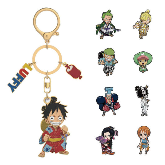 One Piece Wano Country Metal Keychain Blind Box LuminaToyz