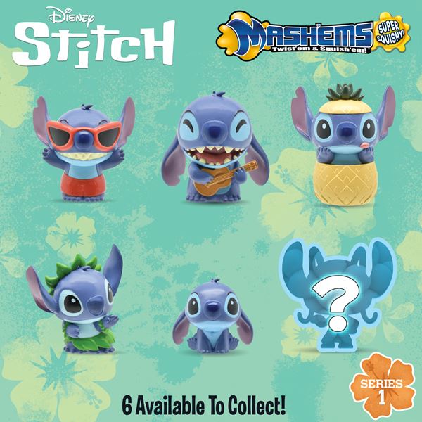 DISNEY STITCH GRAVITY FEED Mash'ems Capsules