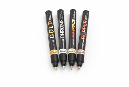 AK-1300 AK Interactive METALLIC MARKERS Set 4