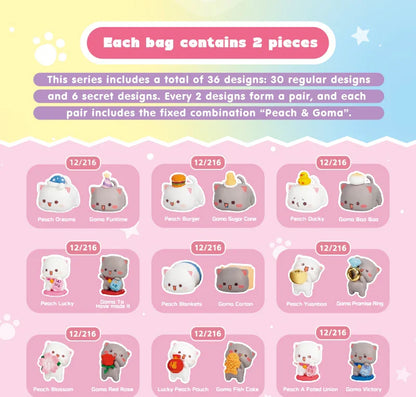DODOWO Peach and Goma's Sweet Mini Universe (2 pcs Blind Bag)52TOY