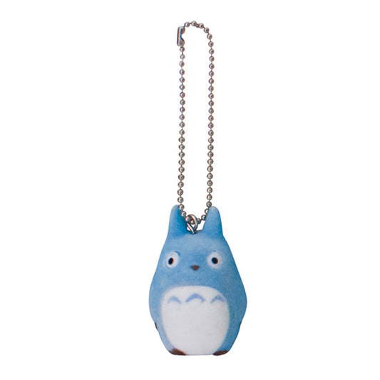 My Neighbor Totoro Studio Ghibli Sekiguchi Flocked Key Chain - Blue Totoro