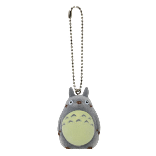 My Neighbor Totoro Studio Ghibli Sekiguchi Flocked Key Chain - Gray Totoro