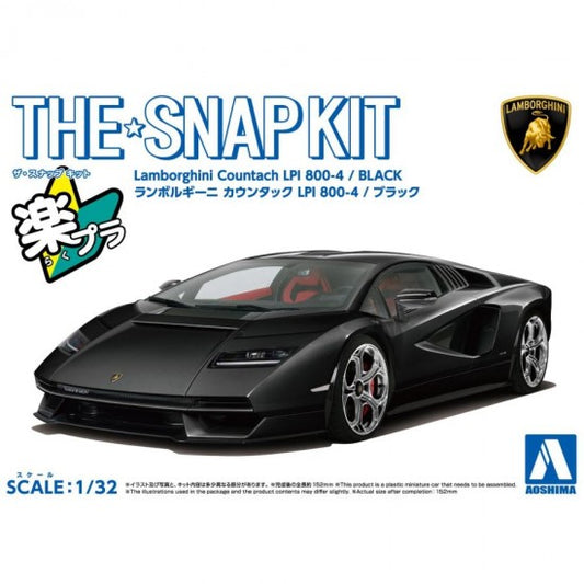 Aoshima 1/32 SNAP KIT #19-D Lamborghini Countach LPI 800-4(BLACK)