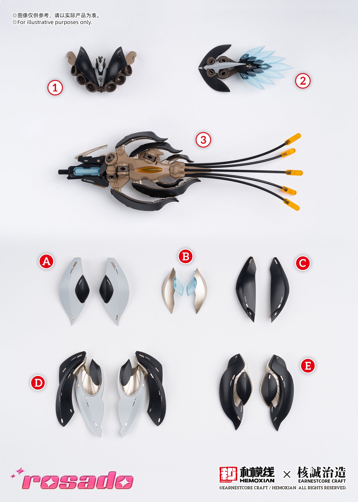 Hemoxian X Earnestcore Craft Rosado Starflower Lily MK3 1/10 Model Kit NONZERO STUDIO