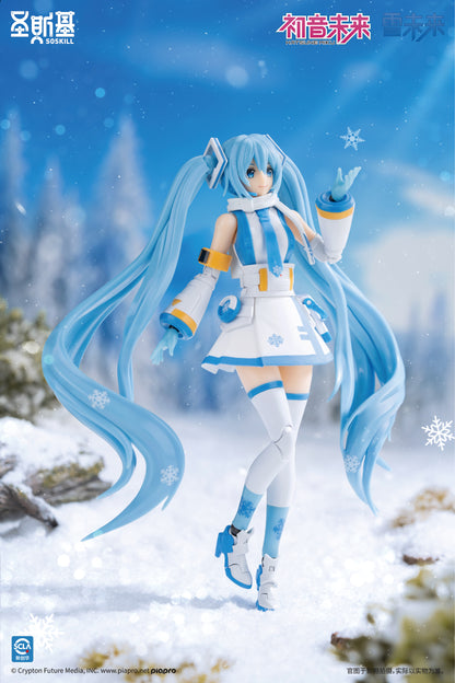 Vocaloid Hatsune Miku Mirai Snow Eastern Model SHENGGE SOSKILL X Plastic Model Kit