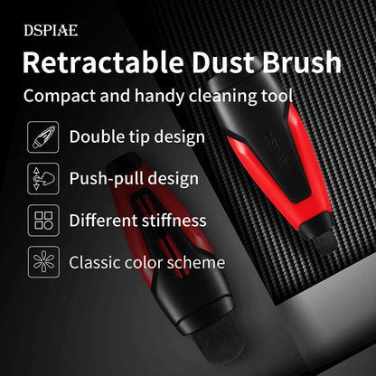 PT-RDB DSPIAE Retractable Dust Brush Double Head
