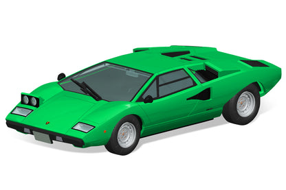 Aoshima 1/32 SNAP KIT #20-D Lamborghini Countach LP400(Green)