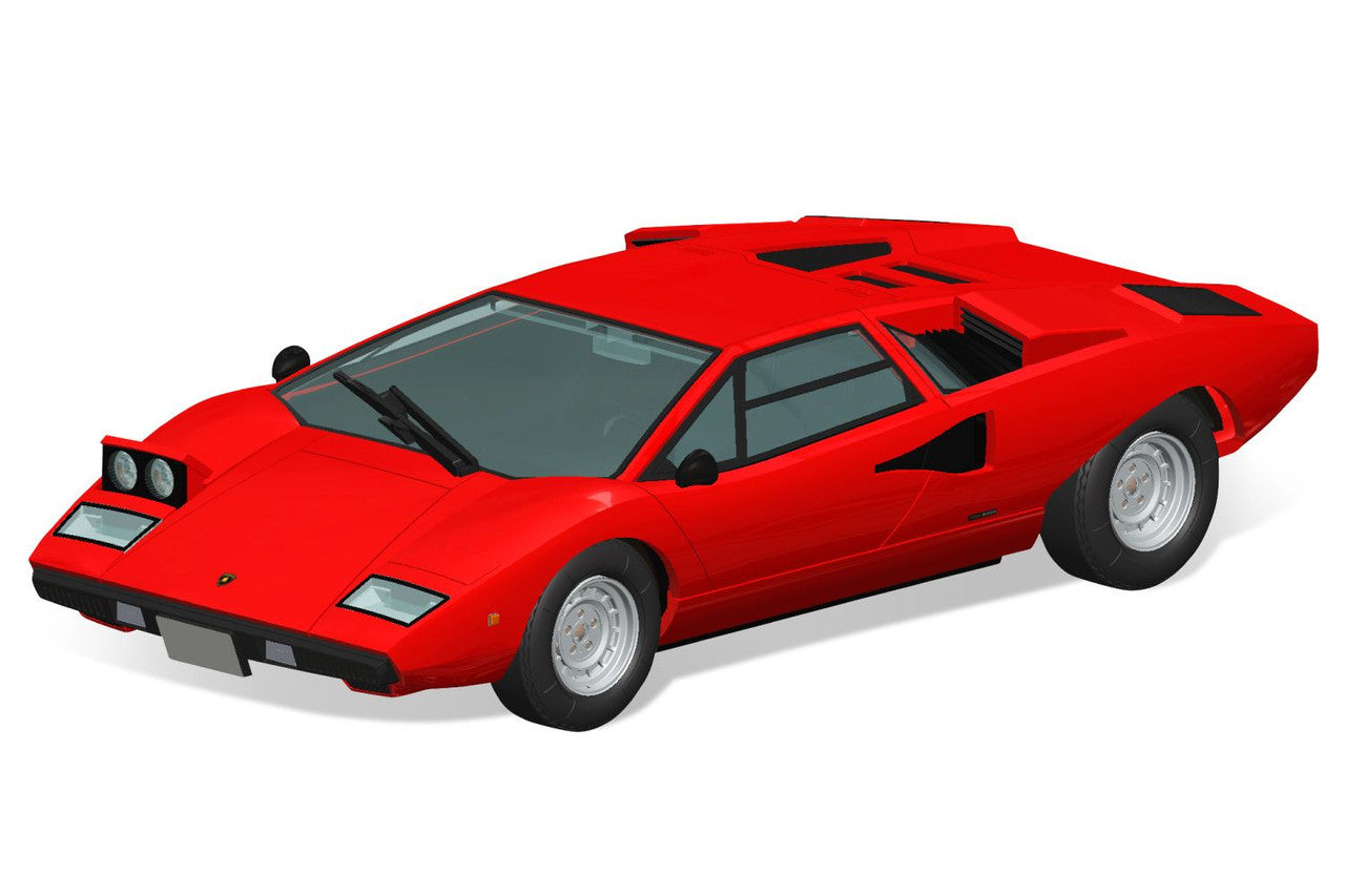 Aoshima 1/32 SNAP KIT #20-A Lamborghini Countach LP400(Red)