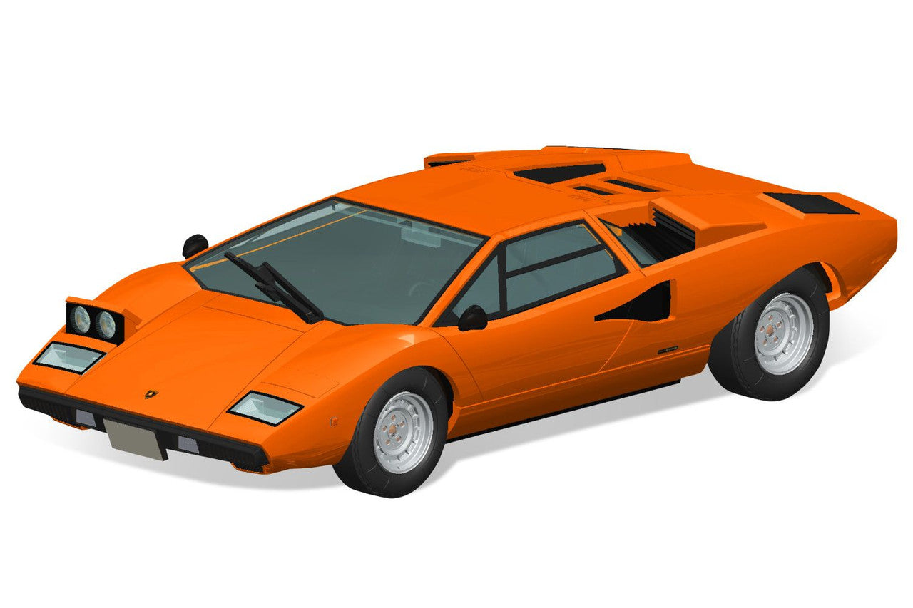 Aoshima 1/32 SNAP KIT #20-C Lamborghini Countach LP400(Orange)