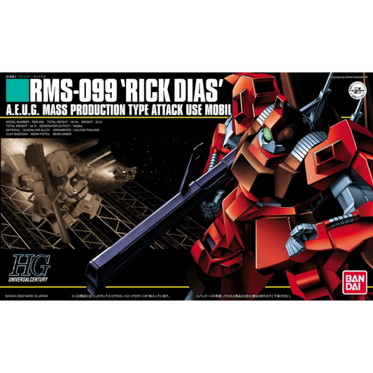 HGUC 033 RMS-099 Rick Dias (Quattro Bajeena Custom)