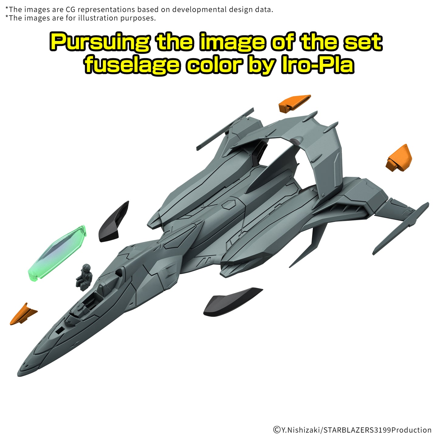 Mecha Collection DX 02 Star Blazers Yamato Tryal Type Space Fighter Attack Craft Cosmo Pyton [2 Machine Set] Bandai