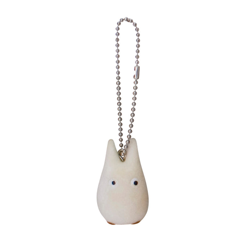 My Neighbor Totoro Studio Ghibli Sekiguchi Flocked Key Chain - White Totoro