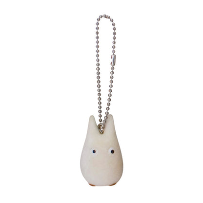 My Neighbor Totoro Studio Ghibli Sekiguchi Flocked Key Chain - White Totoro