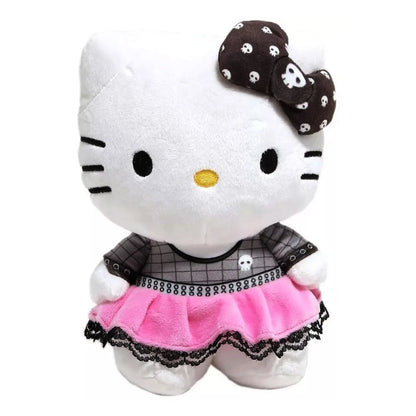 Hello Kitty & Friends Hello Kitty Pink Black Dress Sanrio Plush 8 Inch Jazwares