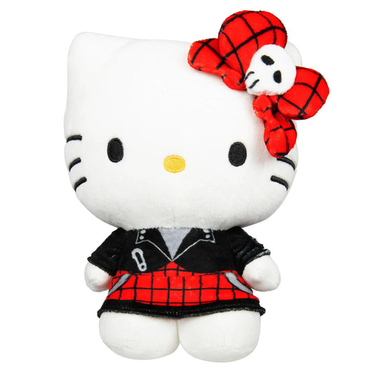 Hello Kitty & Friends Hello Kitty Red Black Check Sanrio Plush 8 Inch Jazwares