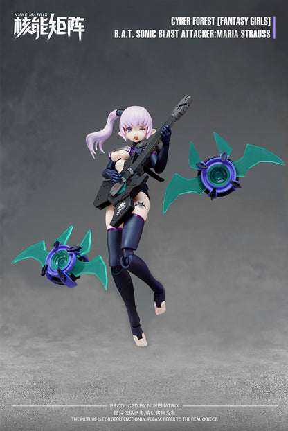 Cyber Forest [Fantasy Girls] 1/12 B.A.T. Sonic Blast Attacker Maria Strauss Model Kit Nuke Matrix