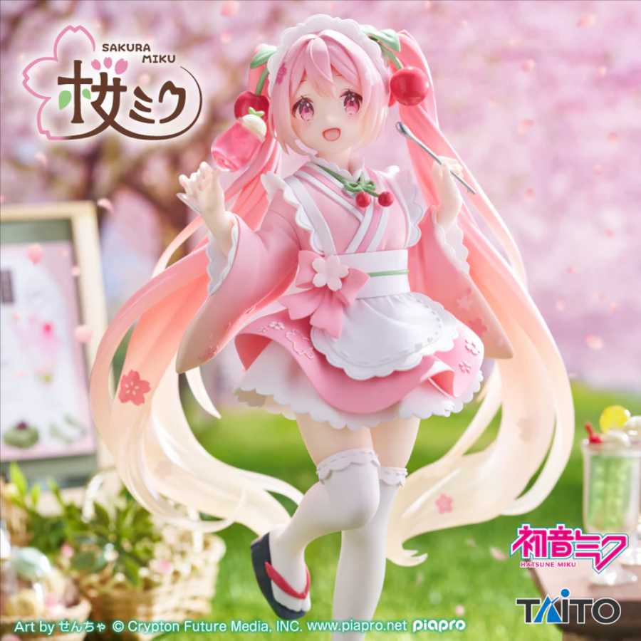 Sakura Miku Newley Written Figure (Japanese Cafe Ver.) Reissue TAITO