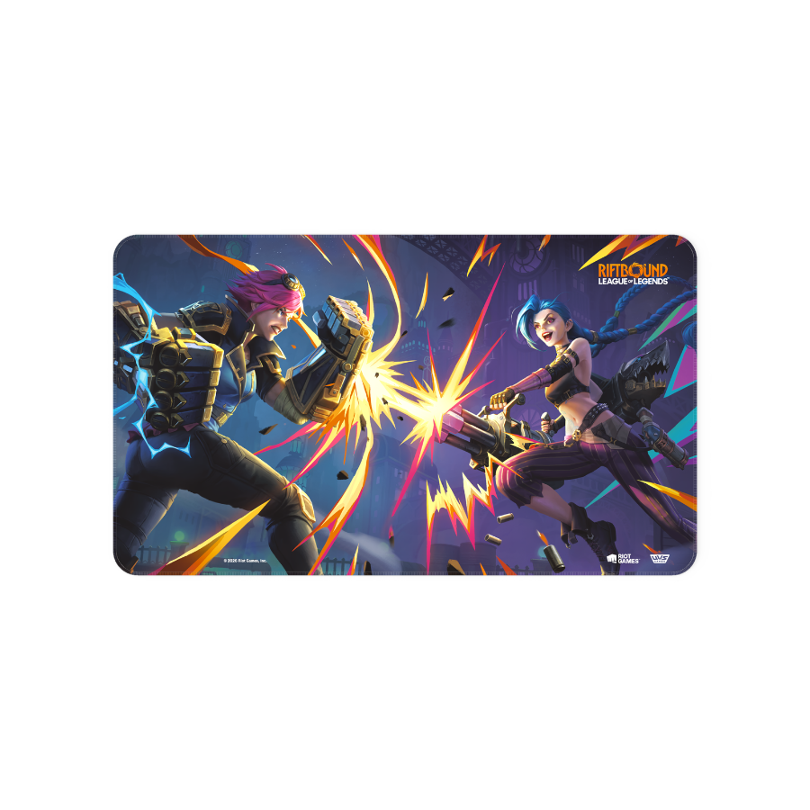 Riftbound League of Legends TCG Vendetta PLaymat #1 Vi & Jinx