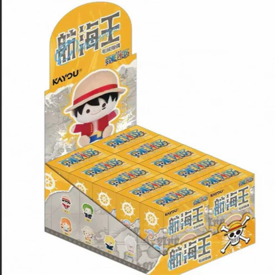 One Piece Straw Hat Pirates Finger Puppets Plush Blind Box KAYOU