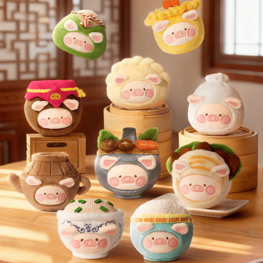 LuLu the Piggy Lu's Table Food Hunter Series Plush Keychain Blind Box TOYZERO+