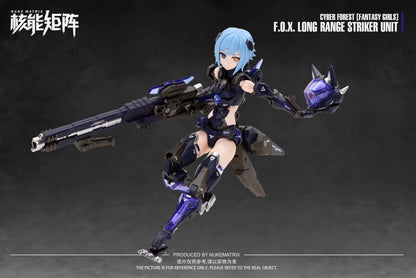 Cyber Forest [Fantasy Girls] 1/12 F.O.X. Long-Range Striker Unit Vivienne Hayha Model Kit Nuke Matrix