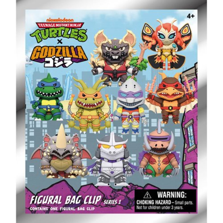 Teenage Mutant Ninja Turtles X GODZILLA 3D FOAM BAG CLIP Monogram