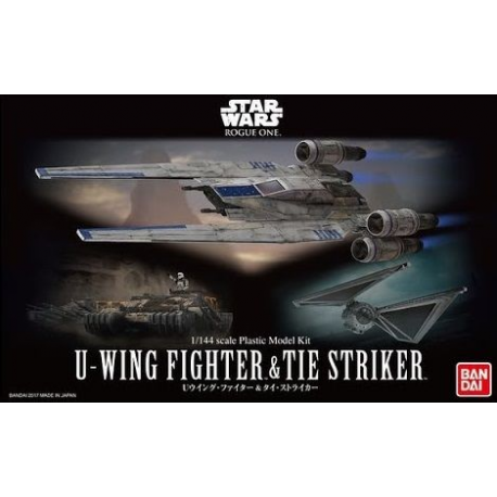 STAR WARS 1/144 U-Wing Fighter & TIE Striker Bandai Model Kit