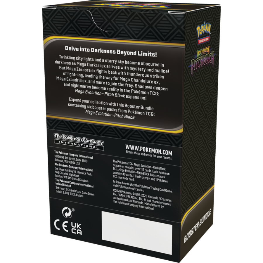 Pokémon TCG: ME05 Mega Evolution Pitch Black Booster Bundle 6 packs