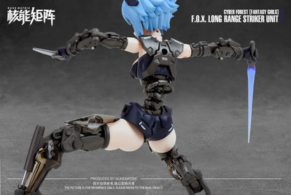 Cyber Forest [Fantasy Girls] 1/12 F.O.X. Long-Range Striker Unit Vivienne Hayha Model Kit Nuke Matrix