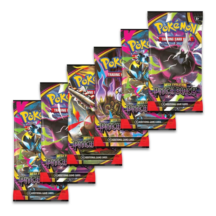 Pokémon TCG: ME05 Mega Evolution Pitch Black Booster Bundle 6 packs