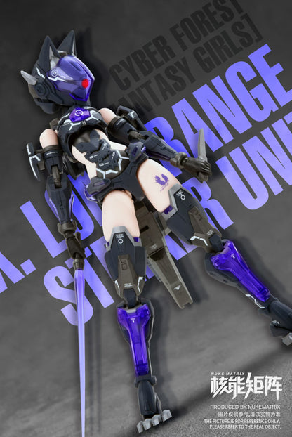 Cyber Forest [Fantasy Girls] 1/12 F.O.X. Long-Range Striker Unit Vivienne Hayha Model Kit Nuke Matrix