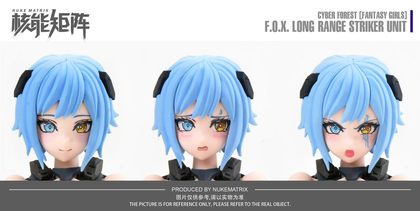 Cyber Forest [Fantasy Girls] 1/12 F.O.X. Long-Range Striker Unit Vivienne Hayha Model Kit Nuke Matrix