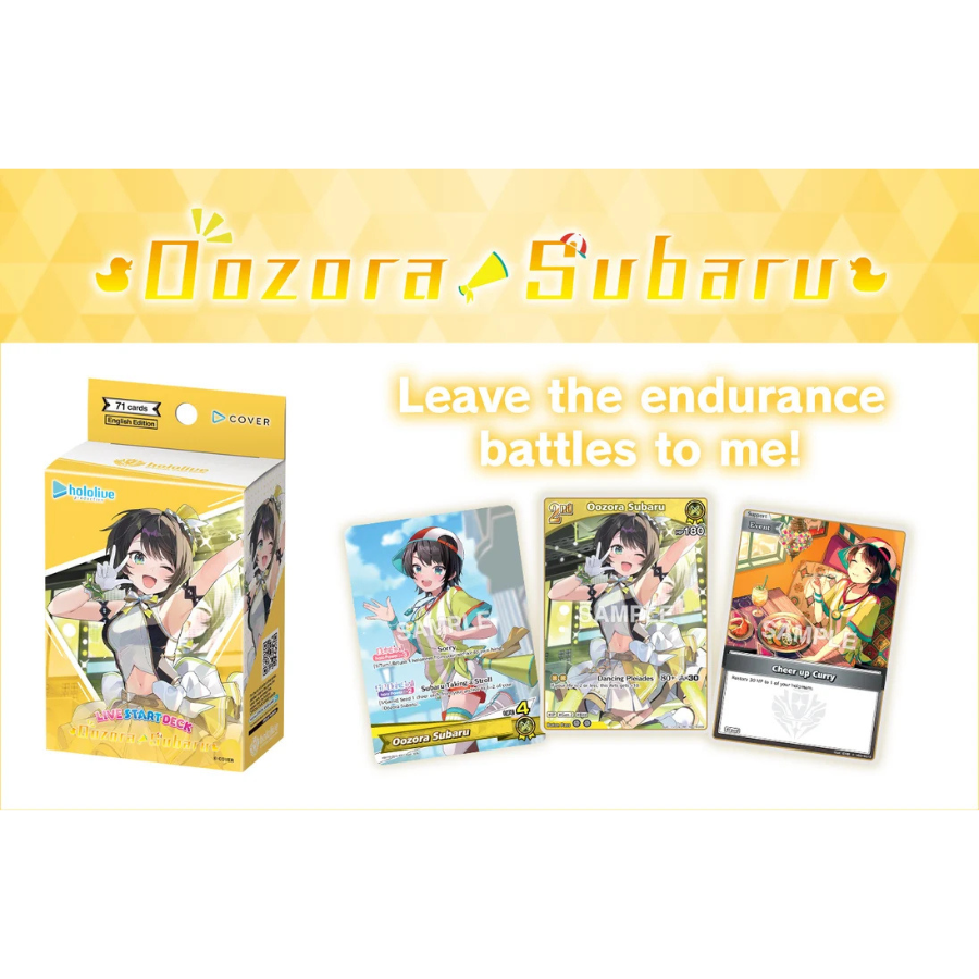 Hololive CG Card Game Oozora Subaru Live Start Deck 19