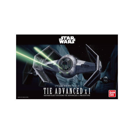 STAR WARS 1/72 TIE Advanced x1 Bandai Model Kit