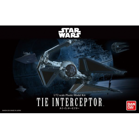 STAR WARS 1/72 TIE Interceptor Bandai Model Kit