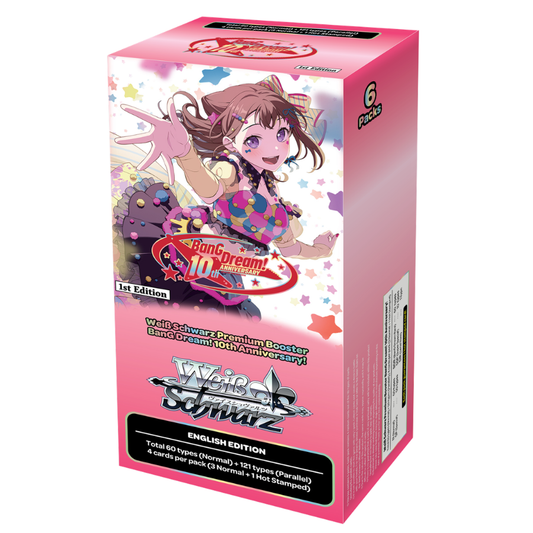 Weiss Schwarz BanG Dream! 10th Anniversary Booster BOX (6 Packs)