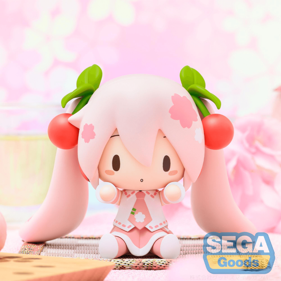 Hatsune Miku Series Chibi Figure Sakura Miku fuwa petit SEGA