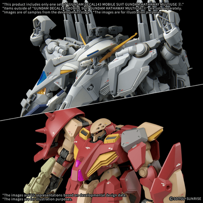 Gundam Decal Bandai GD 143 Mobile Suit Gundam Hathaway Multiuse ②